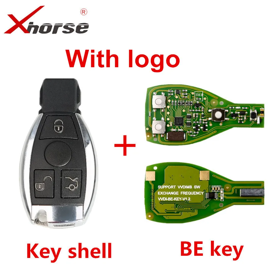 Корпус смарт-ключа с логотипом можно обменять MB BGA tokxhorse VVDI BE Key Pro для Be-nz V1.5 PCB