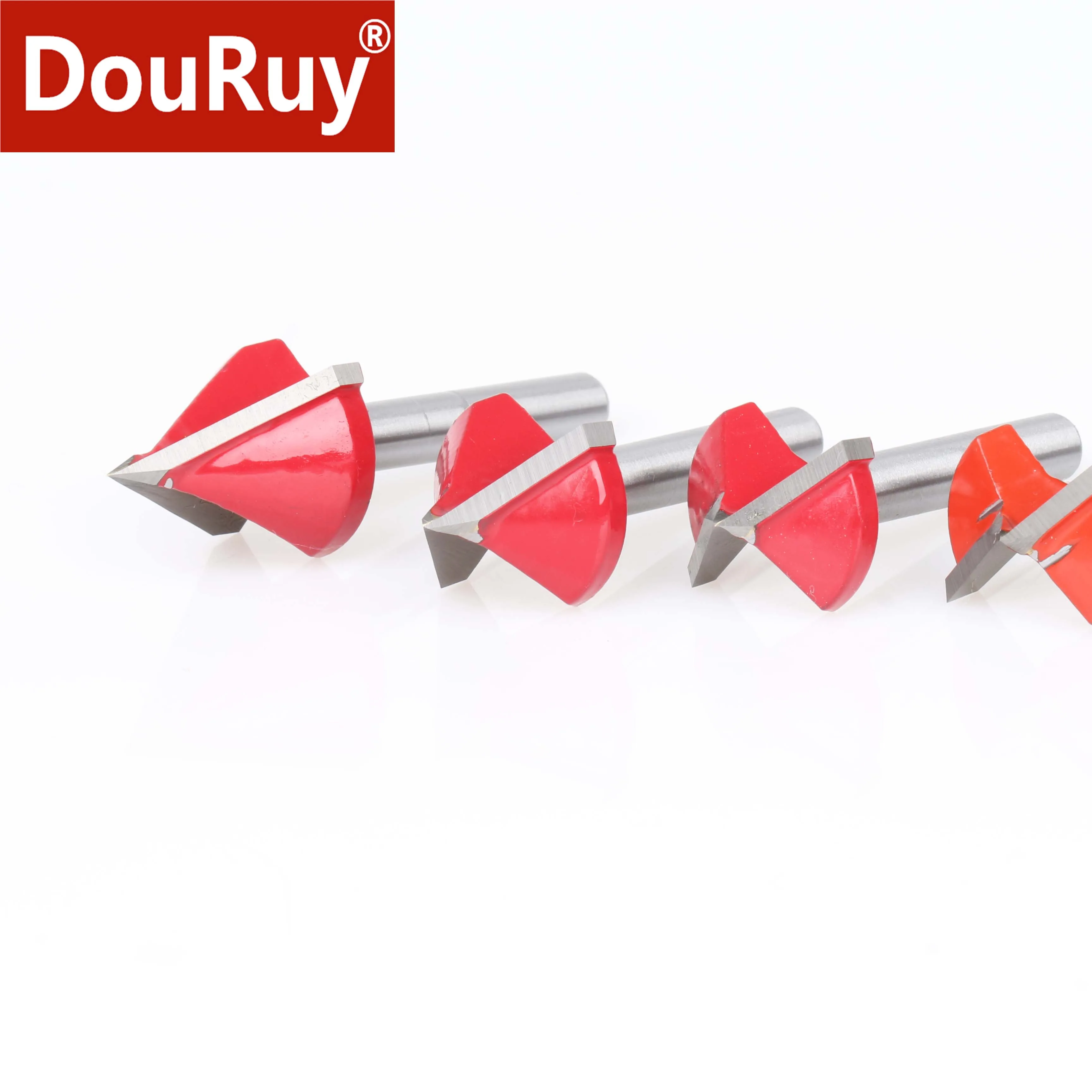 10 шт. 6 мм V бит твердосплавная Концевая фреза 3D деревообрабатывающие фрезы для