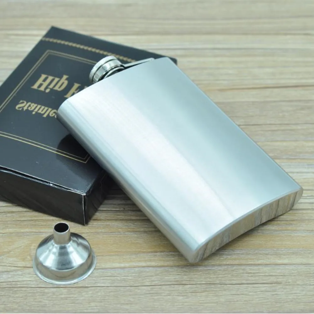 

8 унций Нержавеющая сталь карманная тазобедренная колба Ретро Whishkey фляжка ликер винт Кепки включает в себя бесплатный бонус Воронка Botella De ...