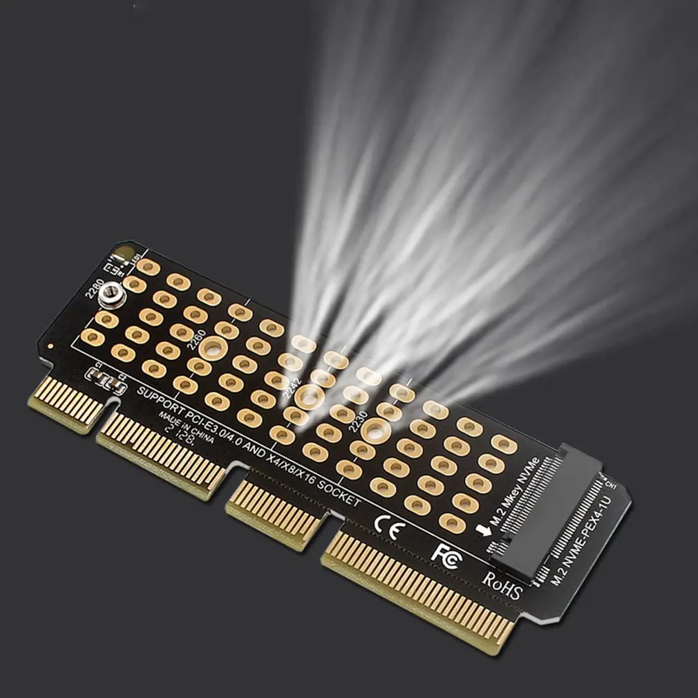 Плата расширения NVME Райзер карта M.2 до PCIE4.0 Стабильная производительность PC-EX4/X8/X16