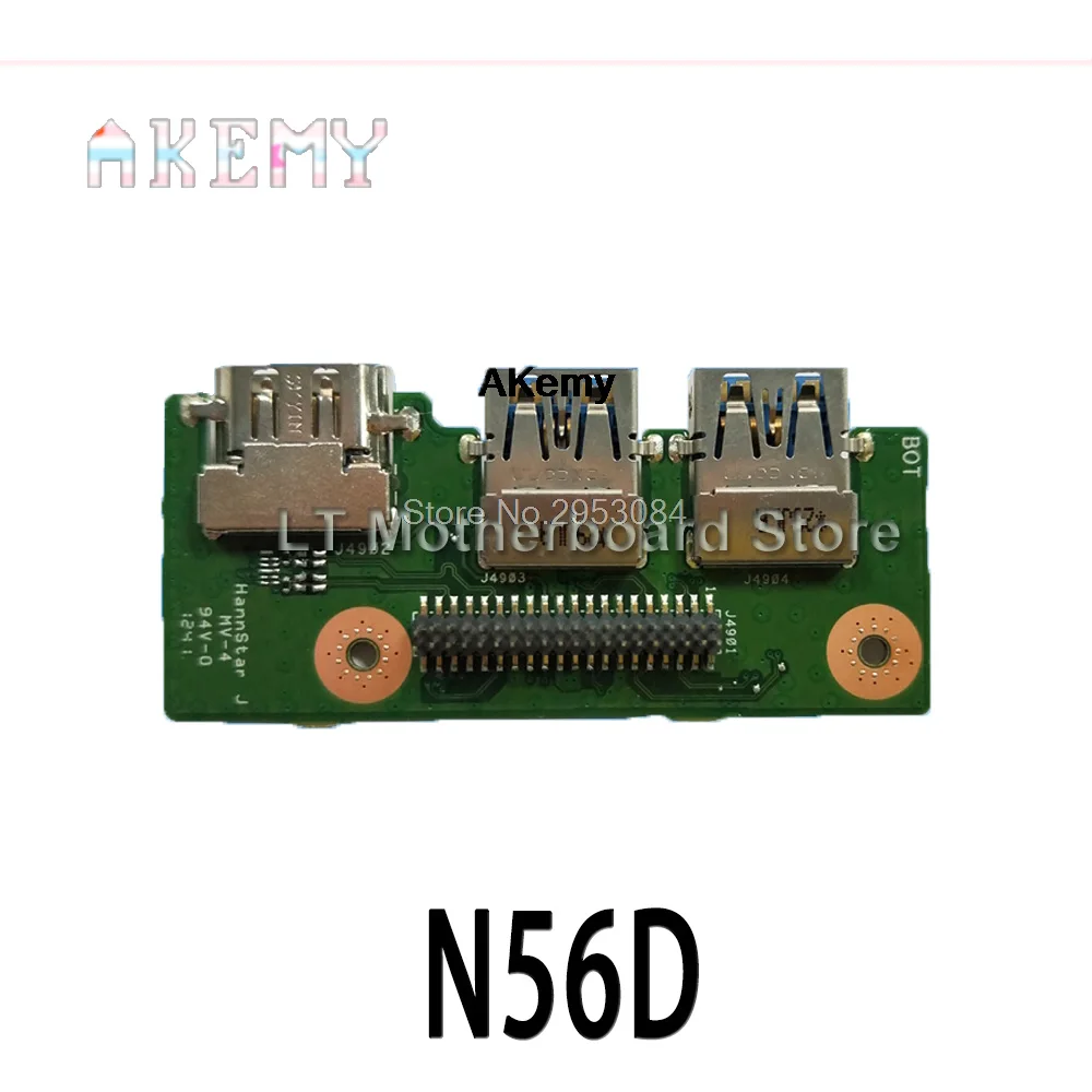 Для For Asus N56D N56DY N56DP/N56DR для AMD выделенного ноутбука аудио USB IO Плата интерфейса