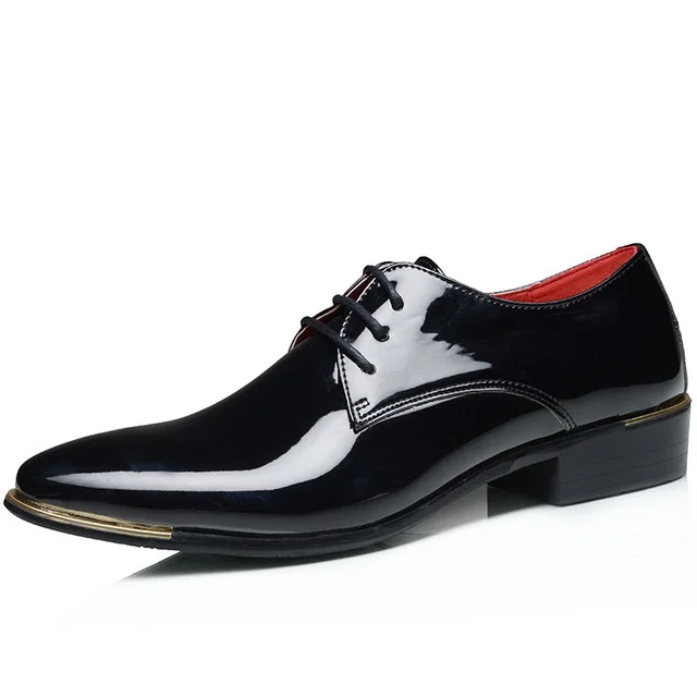 Aleafalling/Новинка Качественная мужская обувь из лакированной кожи Zapatos De Hombre размеры