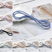 2 5mm handmade diy accessories material pure color fine thread loose rubber band hair loop head rope rubber band hair rope