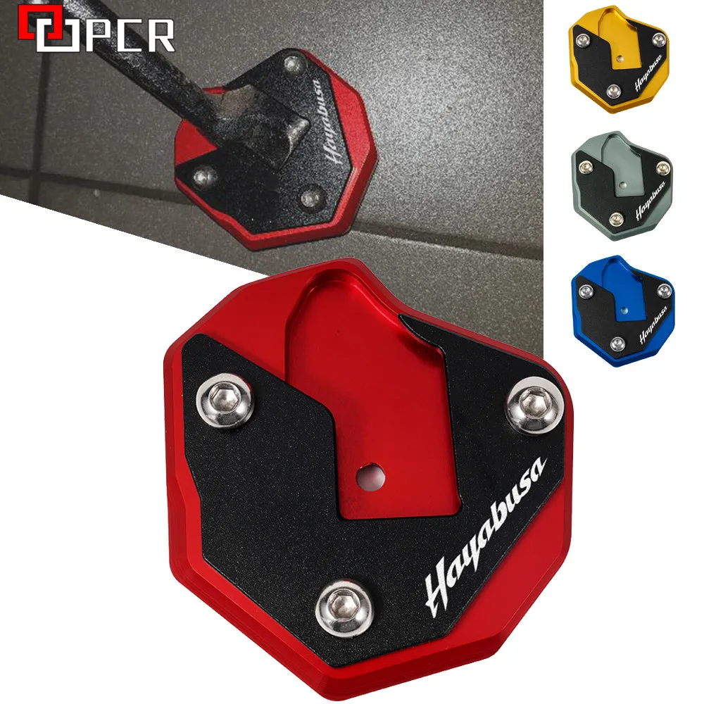 

For SUZUKI HAYABUSA GSXR1300 GSXR1300R 2008-2020 Motorcycle CNC Foot Side Stand Pad Plate Kickstand Enlarger Support Extension