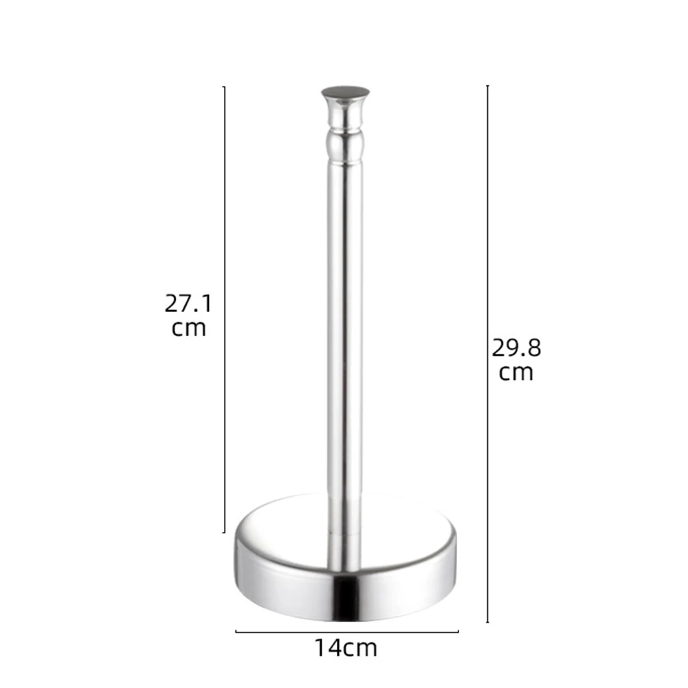 

Stainless Steel Office Vertical Stand Tissue Holder Modern Kitchen Bathroom Restaurant Hotel Accessories No Drilling Practical
