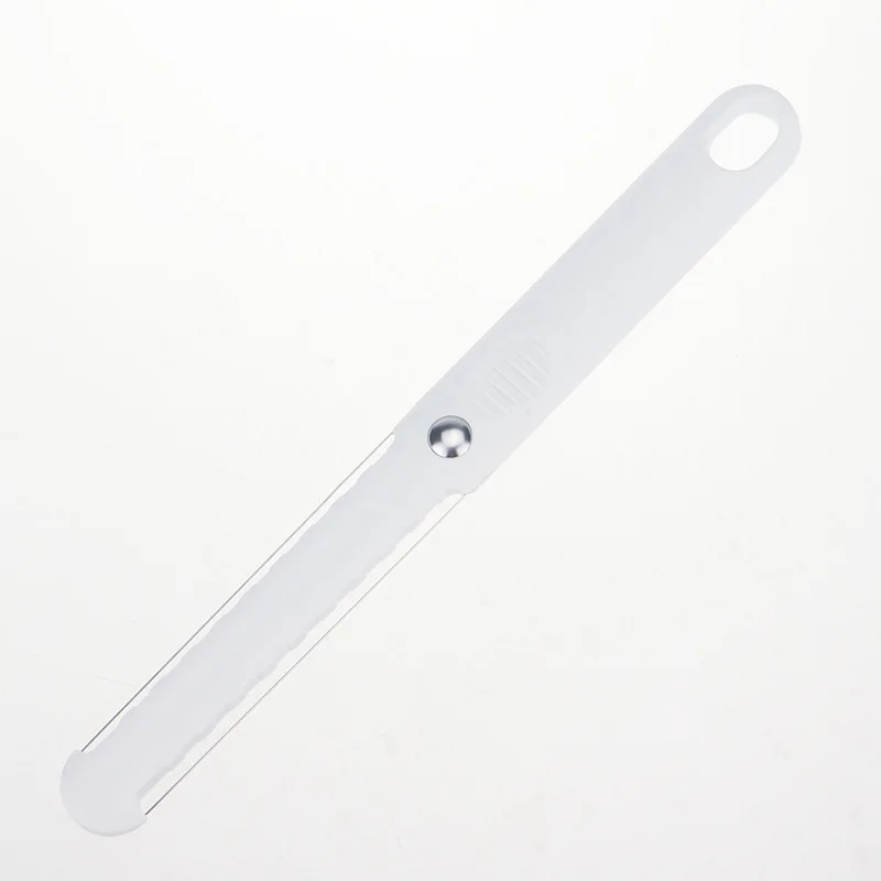 Белый 1 шт. нож для резки сыра, масла, Овощечистка, инструмент для резки проволоки, толстая жесткая мягкая ручка, пластиковый нож для приготовления сыра, кухонные инструменты для выпечки - Цвет: Белый