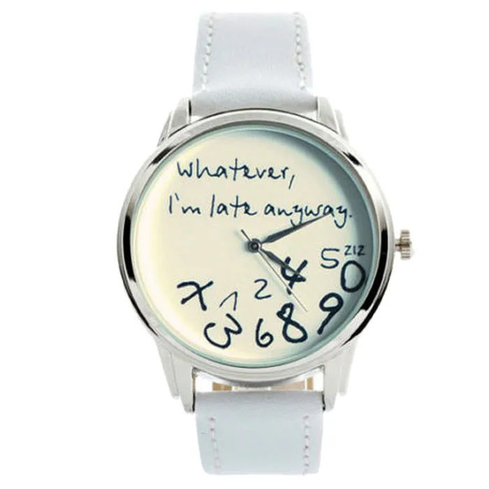 

2021 New Watches New Fashion Funny Women Men Analog Quartz Whatever Casual Women's Watch Romantic Watch