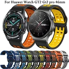 Ремешок силиконовый для Huawei Watch GT2 Gt2 pro 46 мм GT Active Elegant 3 Pro, мягкий смарт-браслет Easyfit, 22 мм