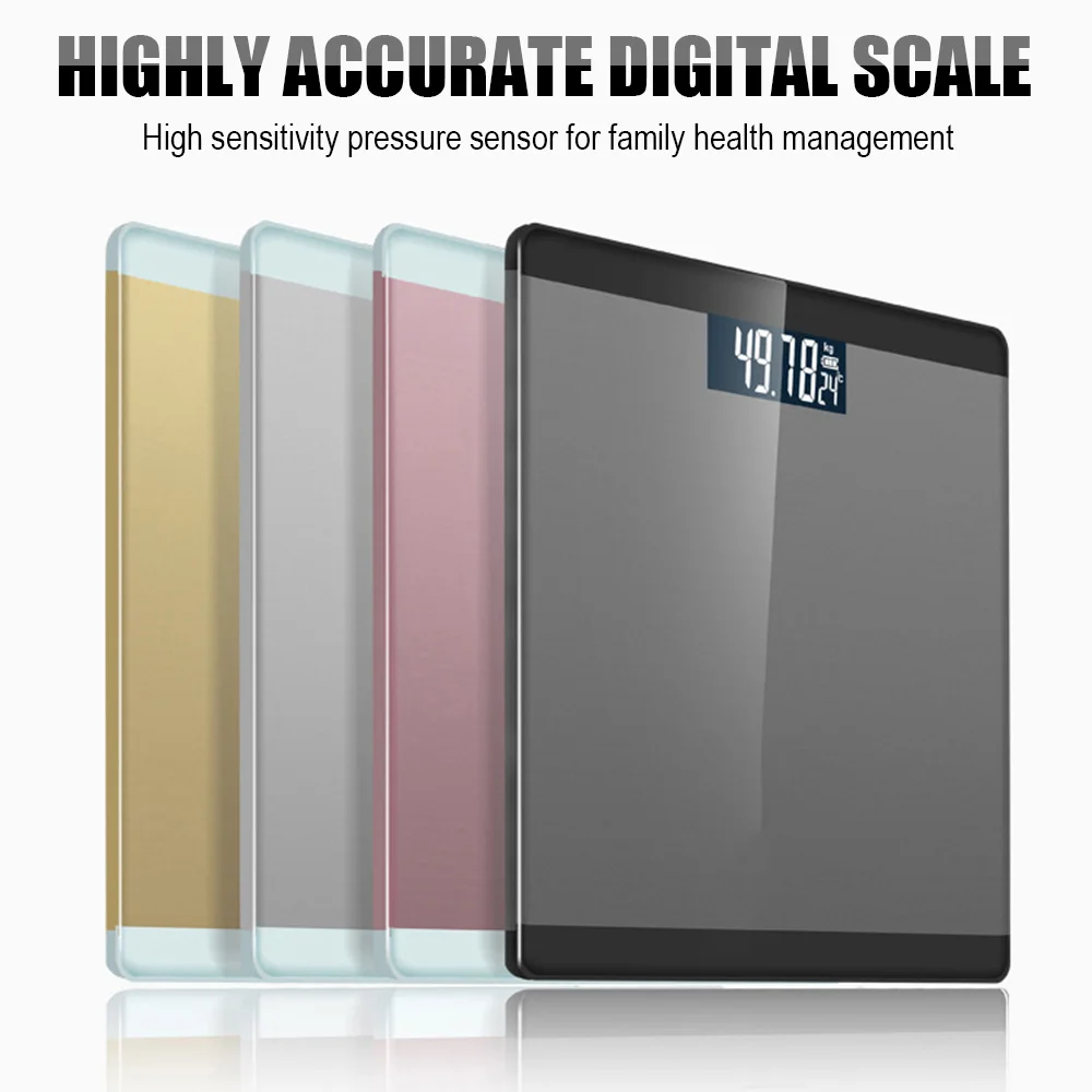 

Bathroom Scale Highly Accurate Digital Bathroom Body Scale Electronic Weighing Scales for Household Bathrooms