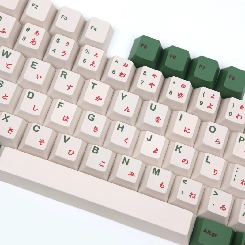 

LX9B 127 Keys Camping Japanese Keycaps PBT Cherry Profile Five-Sided Sublimation Keycaps for 61-108 Keys Mechanical Keyboard