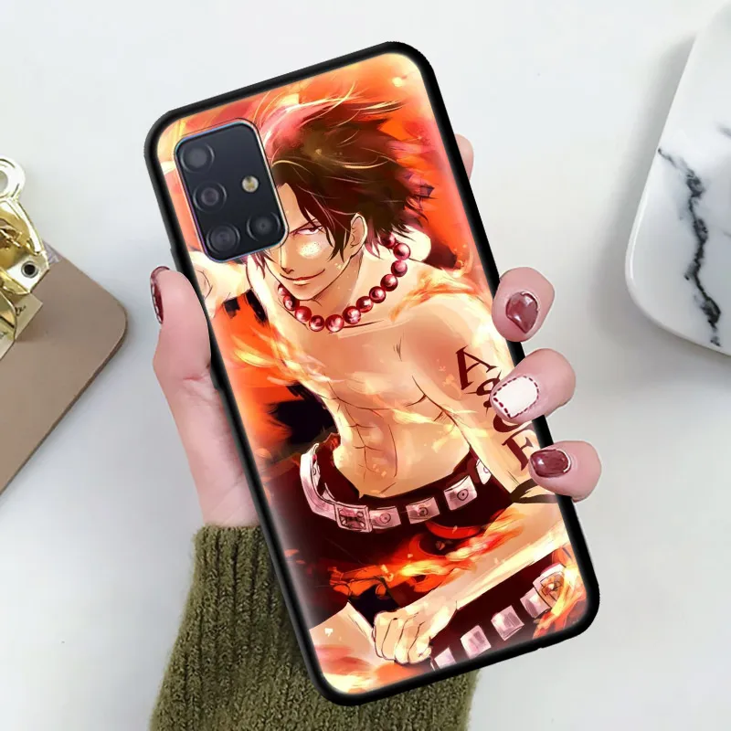 One Piece Anime Luffy Case for Samsung Galaxy A71 A51 5G A21s M31 M30s A91 A41 A31 A21 A11 M51 M21 Funda Capa Silicone Covers | Мобильные