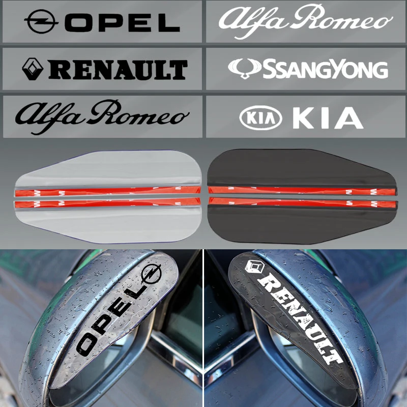 2 шт. автомобиль Зеркало заднего вида непромокаемые брови крышка лезвия для Volkswagen