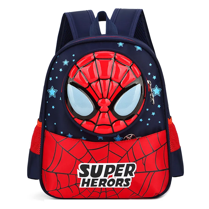 

New Disney Avengers Spiderman School Bag Marvel Iron Man Cartoon Anime Backpack for Boy Girl Student Backpack To School Supplies