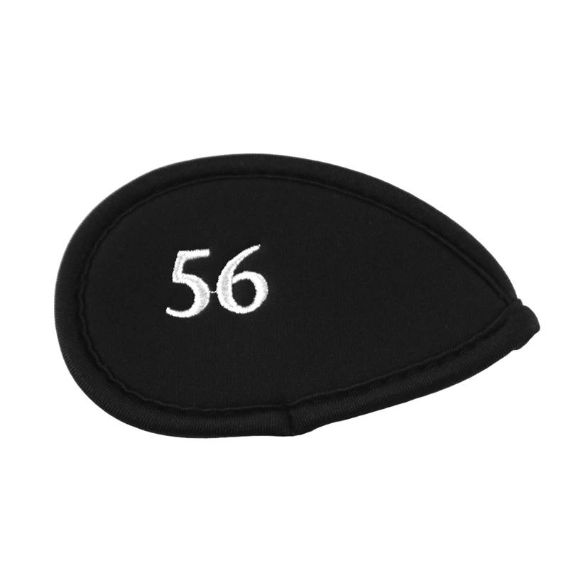 

Golf Club Headcovers Iron Cover 1Pcs Black Simple Durable Diving Material Golf Iron Head Covers