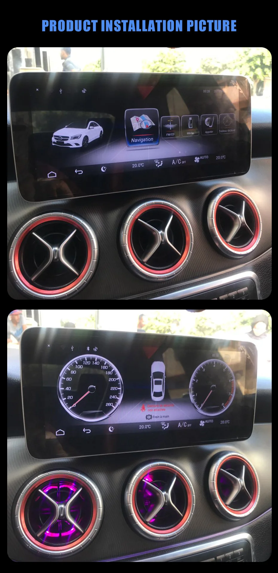 KANOR 4G ram 10,2" Android дисплей для Mercede Benz CLA GLA класс W176 2013- gps-навигация, радио, стерео тире мультимедиа