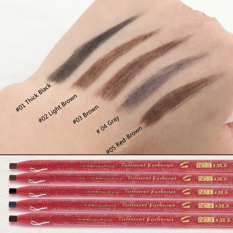2 шт. макияж бровей косметический карандаш для женщин Китайский Стиль Высокое