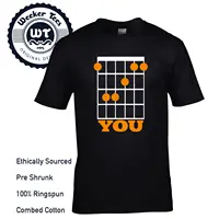 F You Funny Guitar Chord T Shirt - New Cool Gift For Guitarist Dad Father T-Shirt Custom Aldult Teen Unisex Digital Printing