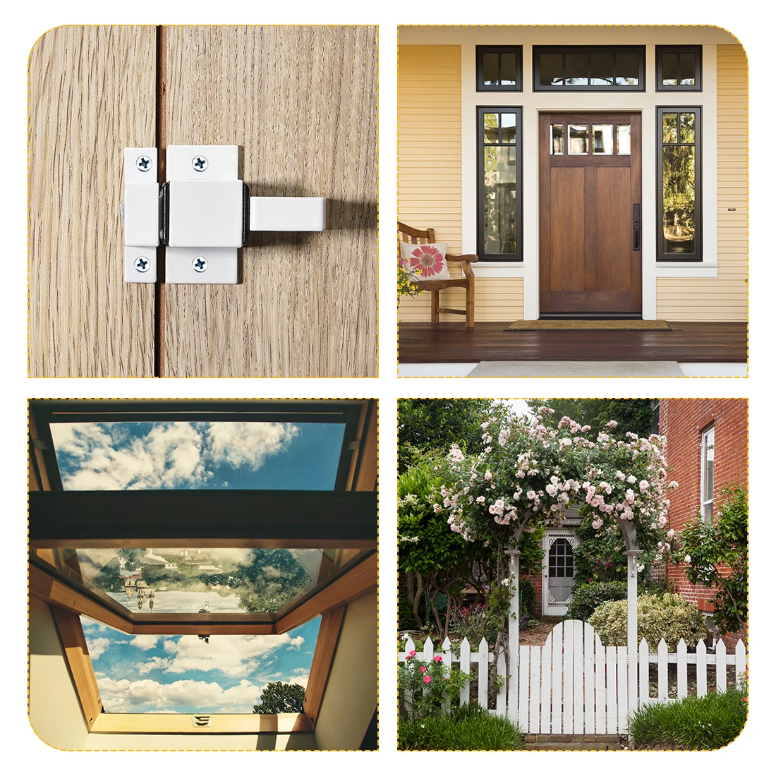 Uxcell дверной болт защелка алюминиевый сплав безопасности автоматические окна