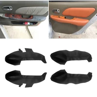 soft leather door panel cover for hyundai sonata 2004 2005 2006 2007 2008 car styling door armrest panel skin cover sticker trim