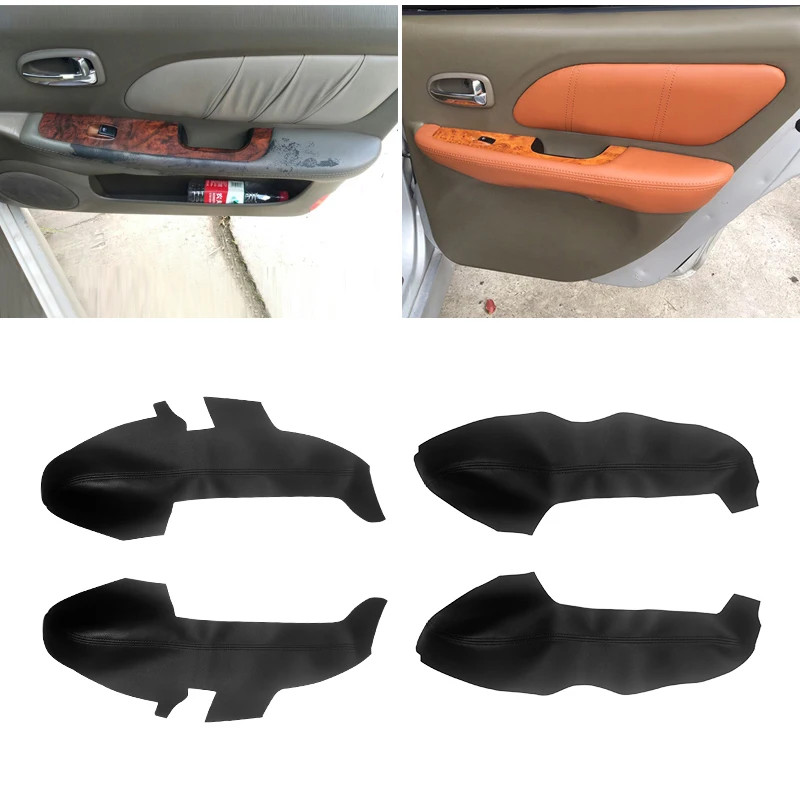 Чехол на панель двери автомобиля мягкая кожа для Hyundai Sonata 2004 2005 2006 2007