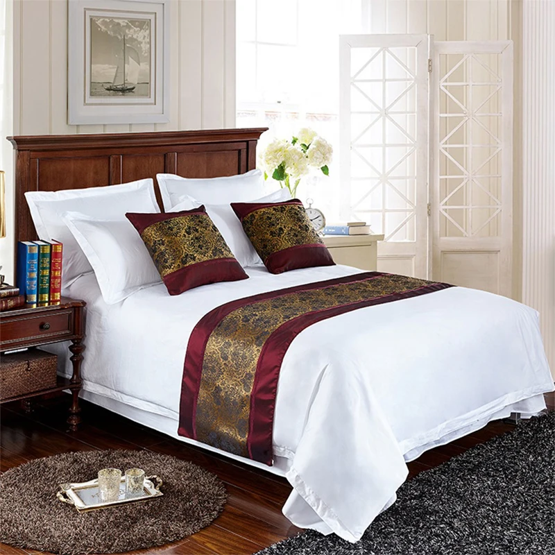 Горячая продажа Подгонянная дорожка для кровати в гостинице кровать