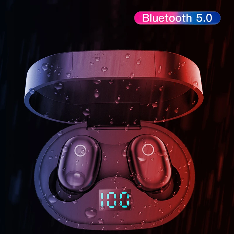 DT 8 наушники вкладыши TWS с отпечатков пальцев сенсорный экран Bluetooth для iPhone Xiaomi Redmi