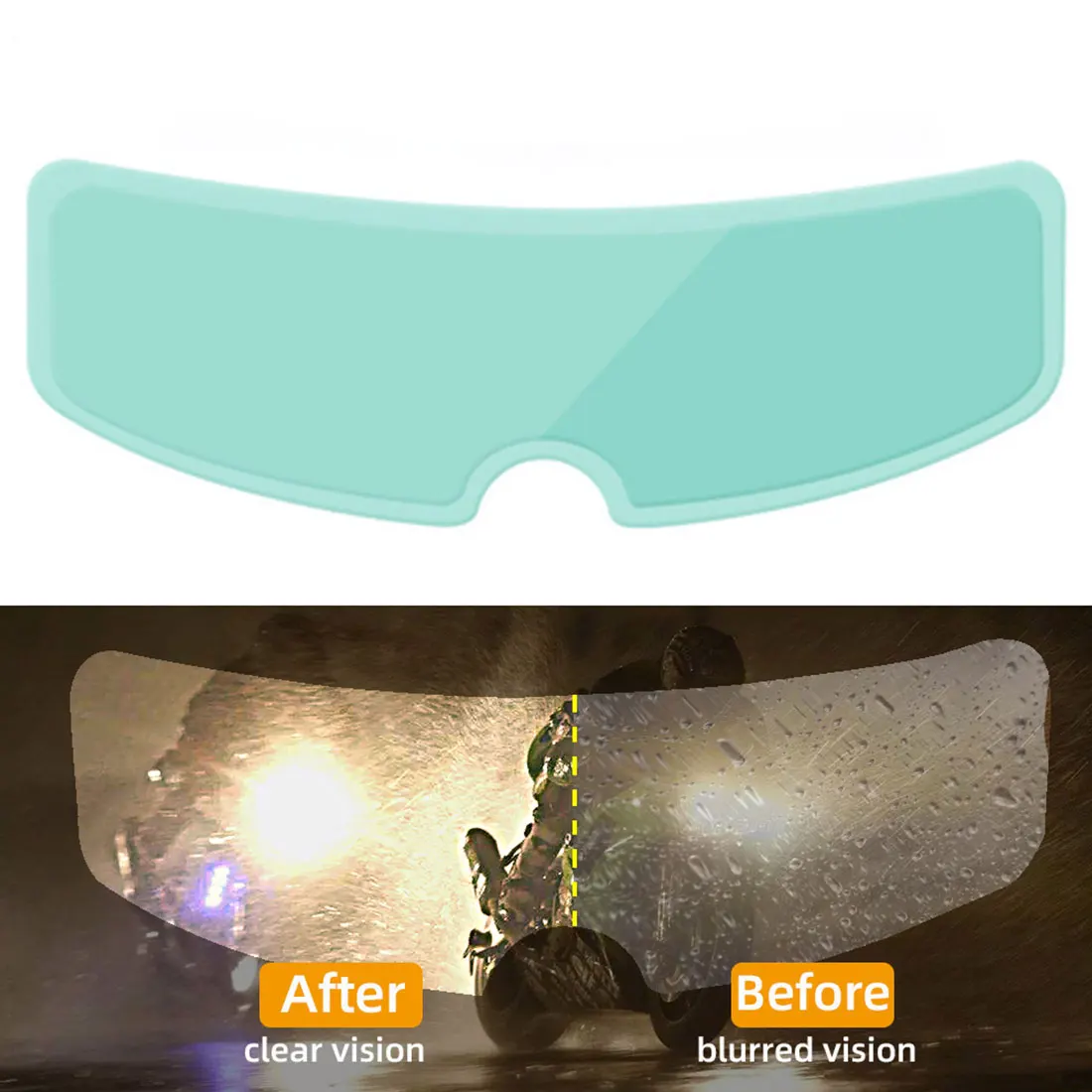 

2PCS Anti-Fog+Rainproof Clear Patch Film Waterproof Motorcycle Helmet Film for K3 K4 AX8 HJC HD MT LS2 Helmets Film Motorcycle