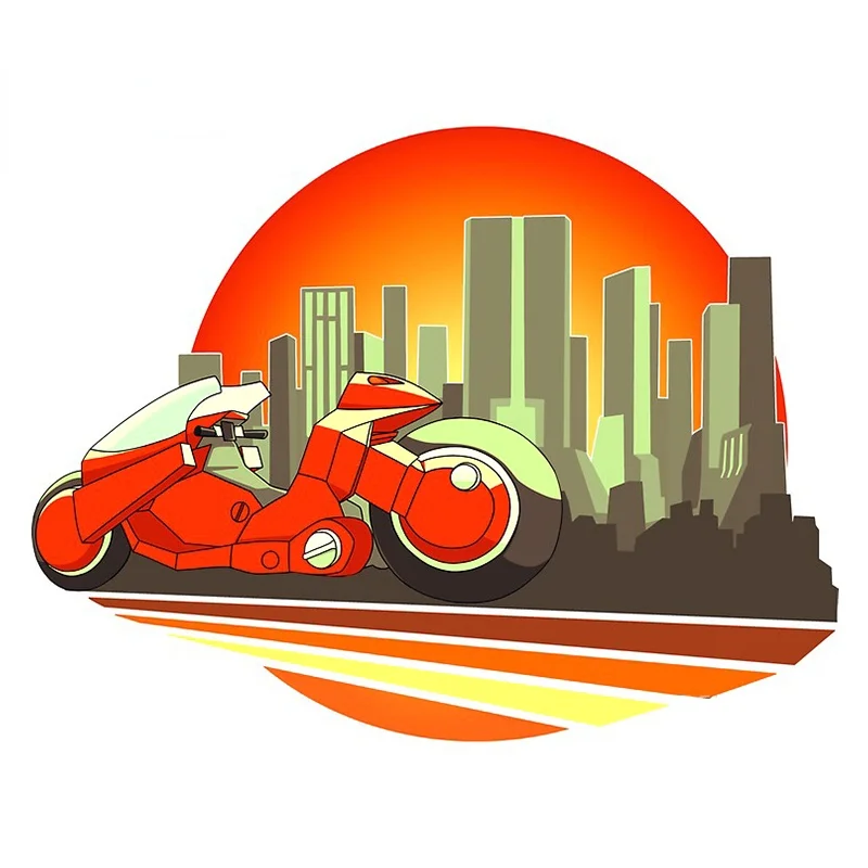 

13cm x 10.1cm for Bike Car Sticker Auto Windshield Windows Decal Waterproof Occlusion Scratch Car Assessoires
