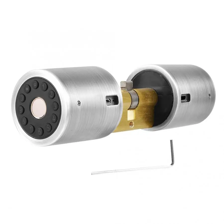 Отпечаток пальца дверной замок умный отпечаток Пароль Bluetooth приложение мяч дверь