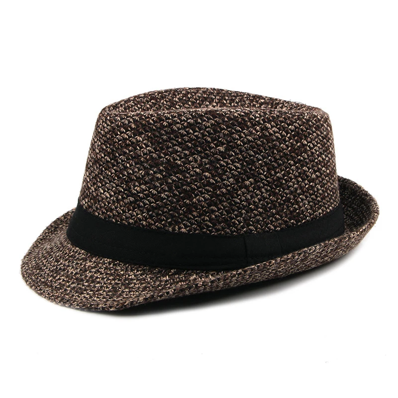 

New Autumn Winter Men Women Jazz Hat Classic Panama Hat Classics Short Brim Felt Fedoras Hat Men Gentleman Fedora NZ195