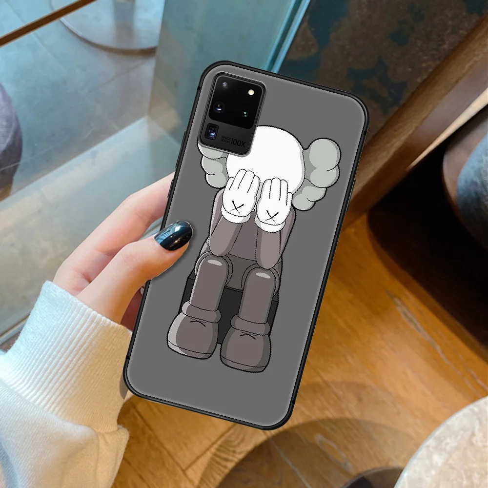 

Trend Brand Kaw Doll Phone Case For Samsung Galaxy S 6 7 8 9 10 E 20 UITRA FE 21 Edge Note 8 9 10 Plus black Cell Luxury Funda