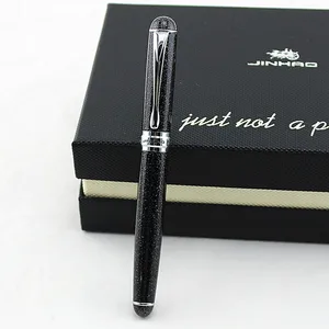 Перьевая ручка JINHAO X750, черная, 0,5 мм, перо с широким основанием, с мерцающим песком
