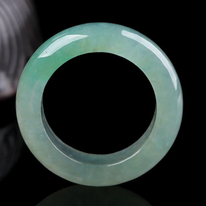 

Элегантное Кольцо Из бирманского натурального нефрита для мужчин и женщин