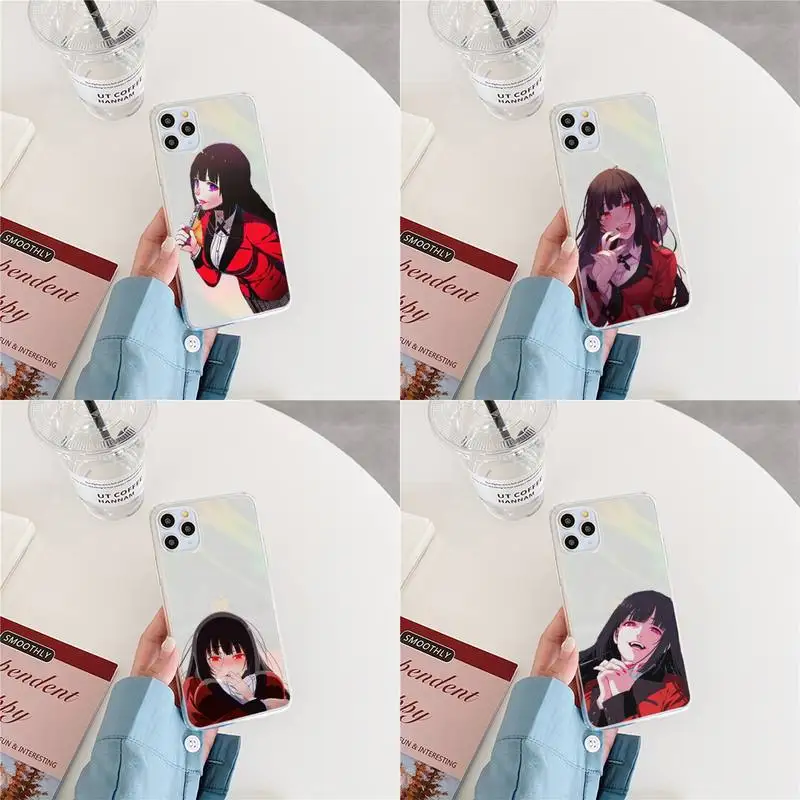 

yumeko jabami sexy girl Phone Case Laser Transparent for iPhone 11 12 pro mini 7 8 Plus X XS Max HUAWEI MATE 30 40 Soft TPU