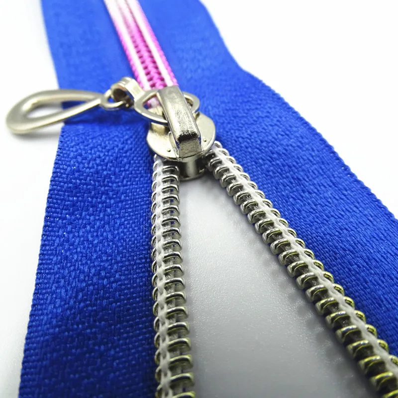 

10/20Pcs Nylon Colorful Tooth Gradient 5# Opening Zipper 60Cm (24 Inches)