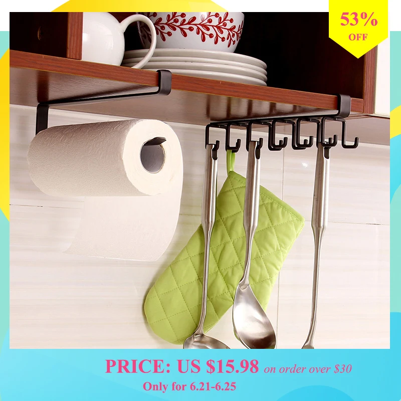 ORZ 1 комплект кухонный шкаф бумажный подвесной держатель стеллаж для хранения с