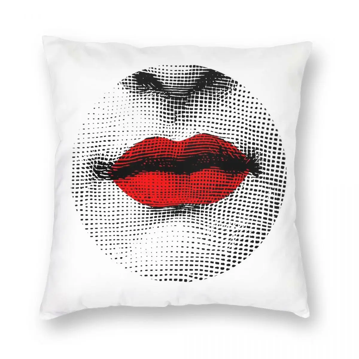 

Lina Cavalieri Red Lips Pop Art Square Pillowcase Polyester Linen Velvet Printed Zip Throw Pillow Case Home Cushion Cover