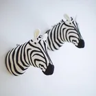 Плюшевая голова, ЗебраСлонЖираф, украшение для комнаты, настенные подвески для детской спальни, настенное крепление, Детские набивные животные, скандинавские игрушки