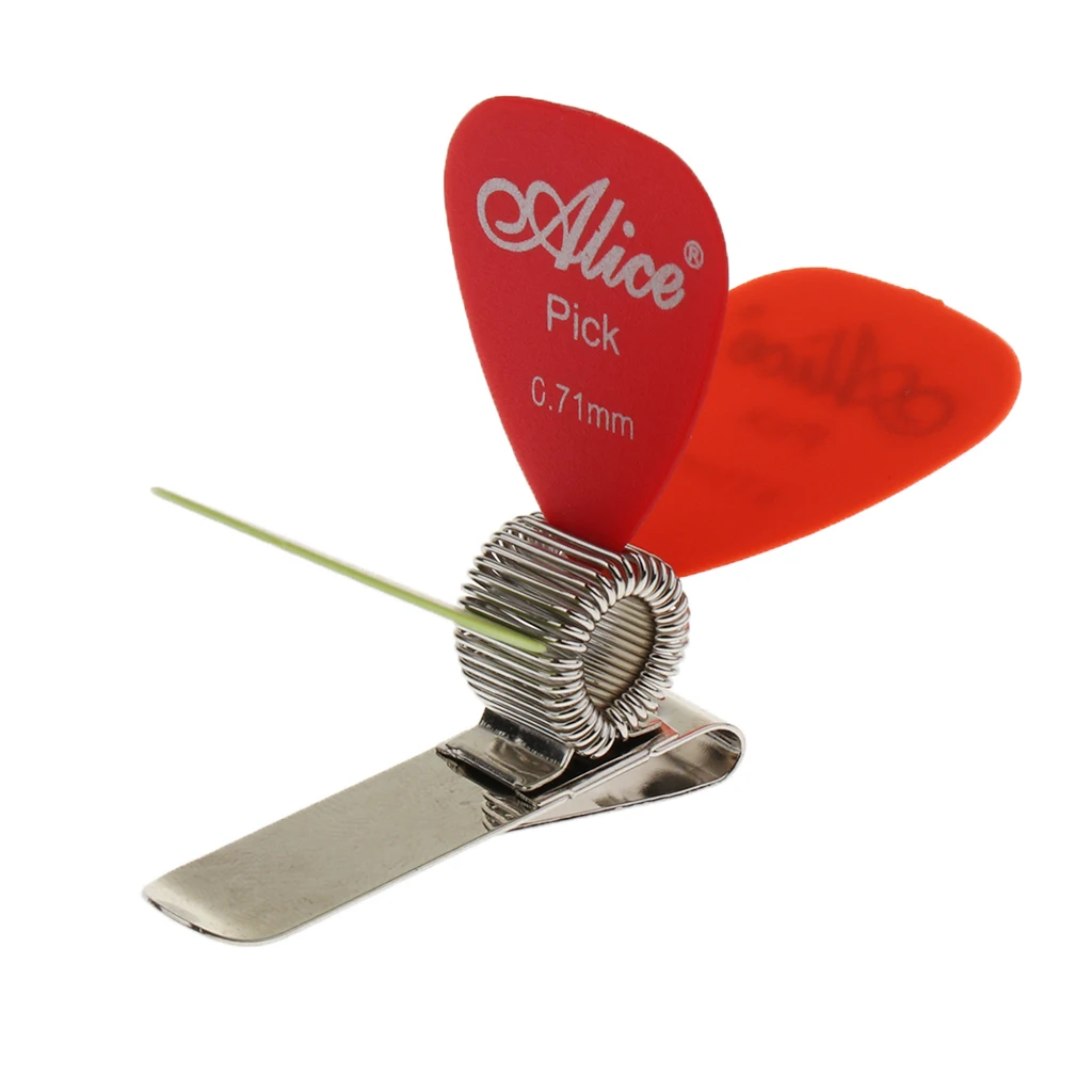 Портативные 1 набор гитар выбирает + алюминиевый пружинный держатель Зажим для