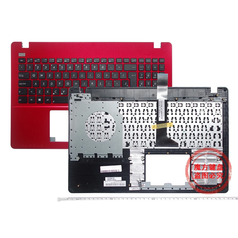 GZEELE новый для ASUS K550 K550C K550CA K550CC K550J K550JD K550JK K550JX Клавиатура для ноутбука красный C чехол для рук английская версия
