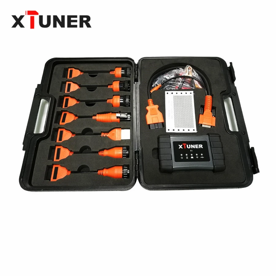 XTUNER T1 тяжелых грузовиков Авто Интеллектуальный диагностический инструмент Поддержка Wi-Fi Чтение информации ECU, чтение DTCs, стирание DTCs, ABS+ WIN10 планшет