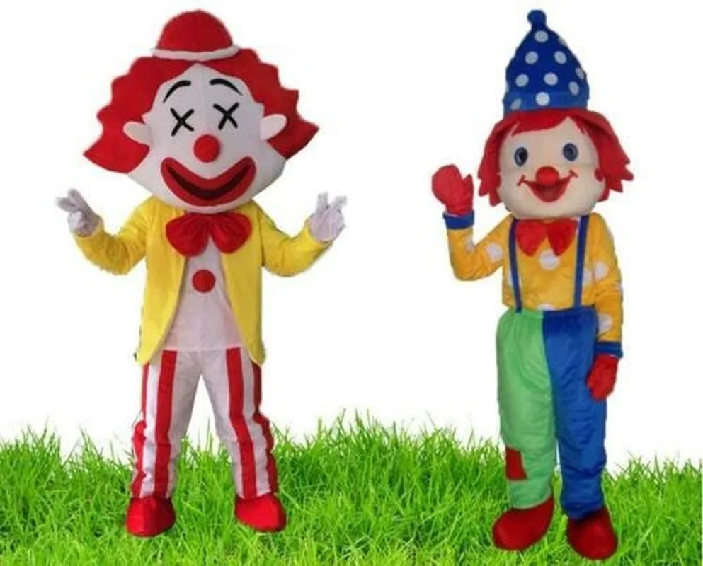 Cute Clown Mascot Costume Suit Cosplay Party Dress Outfit Advertising Adults #2 Event Apparel Cartoon Character Birthday Clothes |