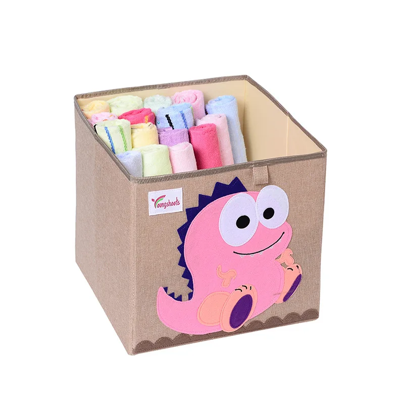 

Toy box storag Children Toys organizer Cartoon Animal Embroider Cube Folding Cloth storag box Sundries storag box organizer