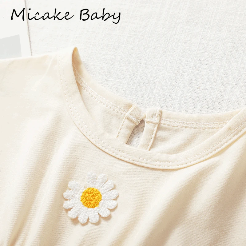 Одежда для новорожденных Комплект маленьких девочек футболка с короткими