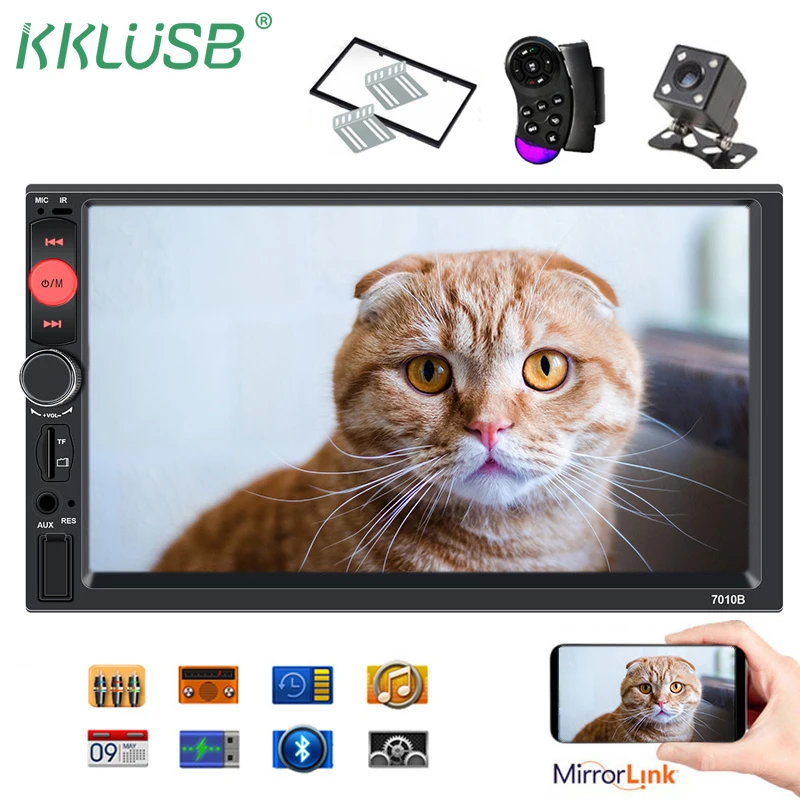 2din Автомагнитола 7 &quotHD Авторадио мультимедийный плеер 2 DIN Авто аудио стерео