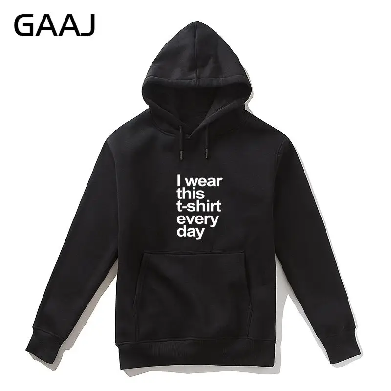 

Худи GAAJ мужское с надписью «I Wear This Day», Флисовая Кофта на молнии, брендовый Свитшот