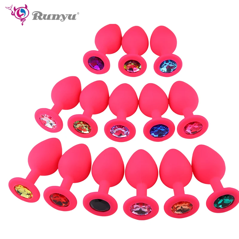 Силиконовая Анальная пробка анальная унисекс Ювелирное Украшение секс игрушки