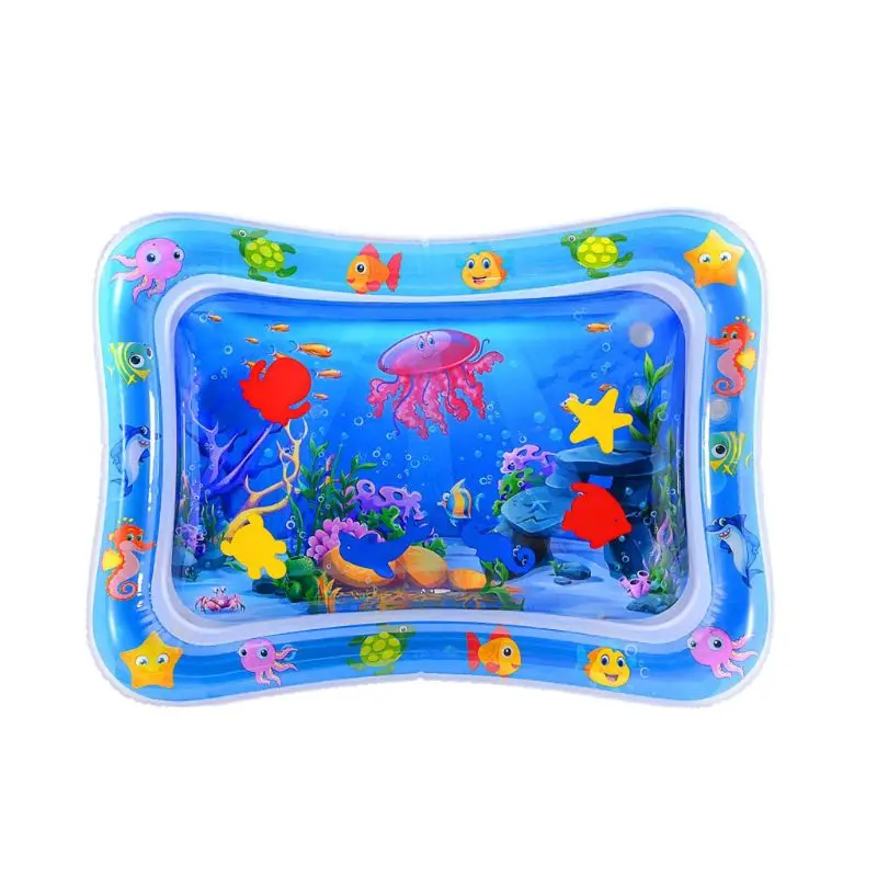 

Sea Animal Print Baby Inflatable Play Mat Infant Toy for Newborn Boy Girl Water