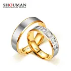 Роскошное кольцо SHOUMAN с квадратным кубическим цирконием, женское ювелирное изделие, Свадебная вечеринка, индивидуальный подарок