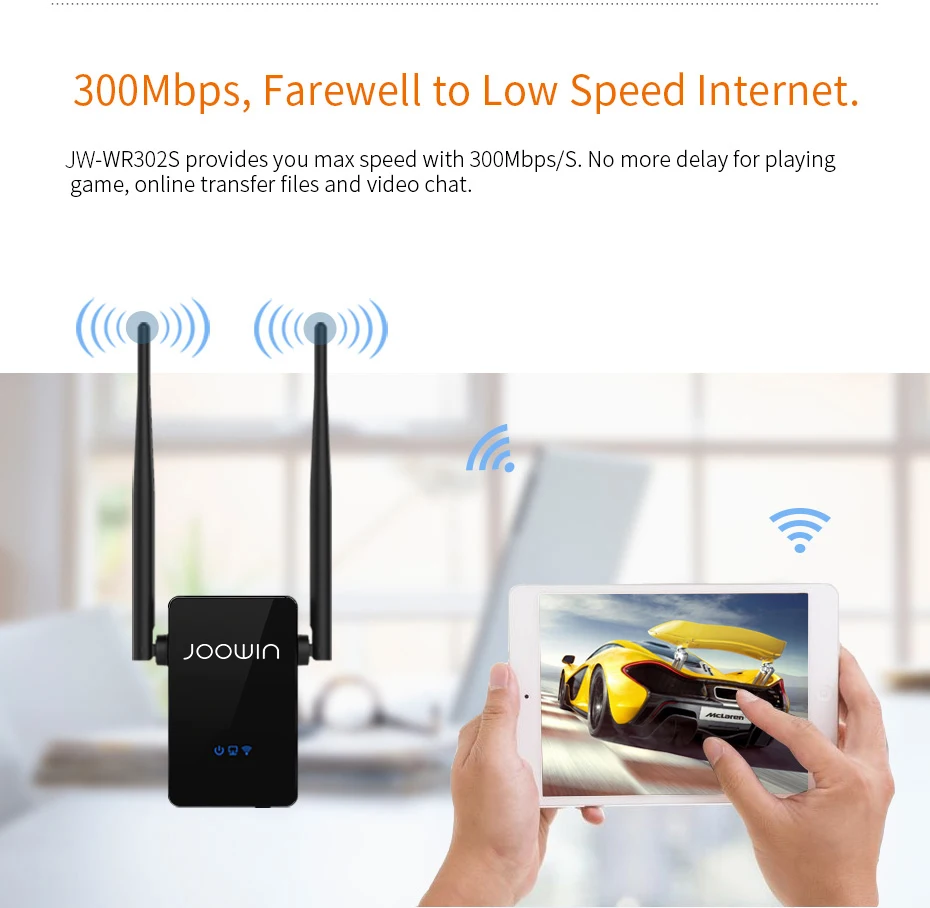 300M Wireless WiFi Repeater 10dbi Antenna Strong Signal Amplifier Router Range Extender Expand Booste | Компьютеры и офис